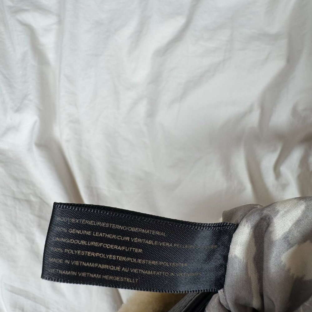 NWT All For Love Convertible Leather Shoulder Bag In Natural Shearling - Picture 14 of 15